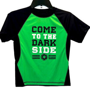 Star Wars Dark Side Tee Shirt, Sz S, PTP 16", Length 20", Black/Green Color